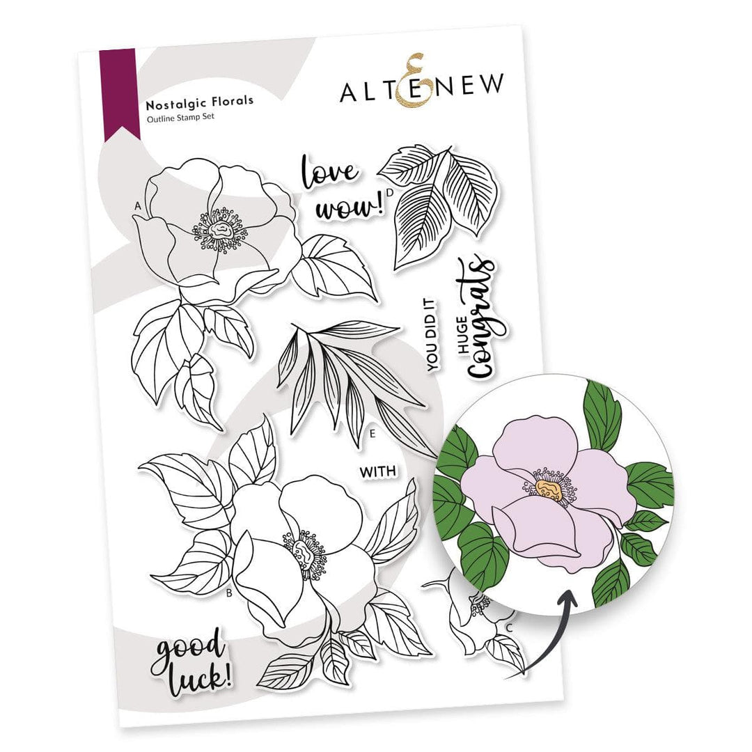 Altenew Stamp & Die & Stencil Bundle Nostalgic Florals Complete Bundle