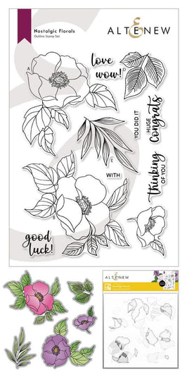 Altenew Stamp & Die & Stencil Bundle Nostalgic Florals Complete Bundle
