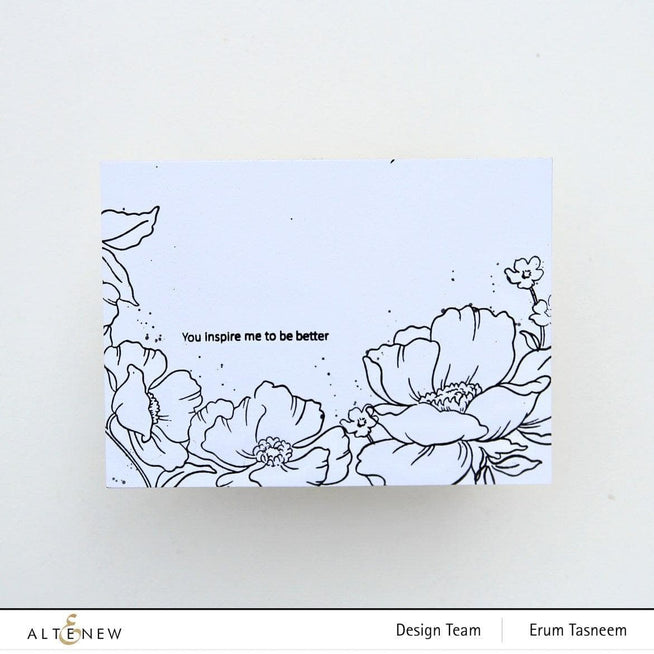 Altenew Stamp & Die & Stencil Bundle Poppy Garden Stamp & Die & Mask Stencil Bundle