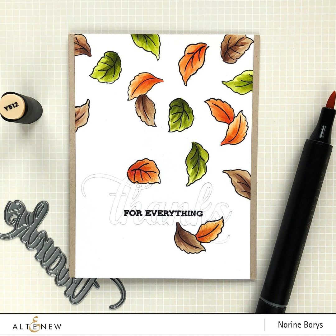 Altenew Stamp & Die & Stencil Bundle Poppy Garden Stamp & Die & Mask Stencil Bundle