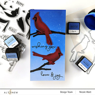 Altenew Stamp & Die & Stencil Bundle Season's Tweetings Stamp & Die & Mask Stencil Bundle