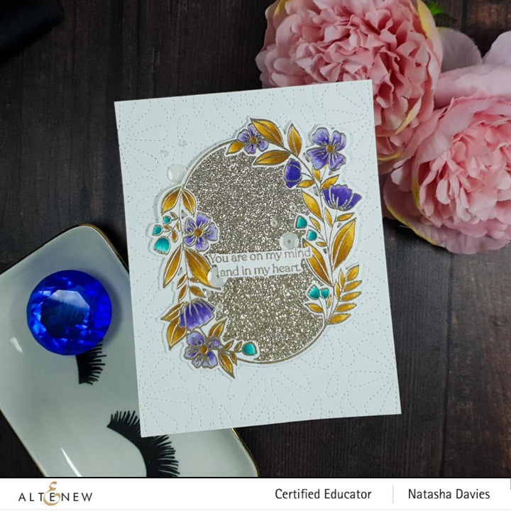 Altenew Stamp & Die & Stencil Bundle Sentimental Florals Stamp & Die & Stencil Bundle