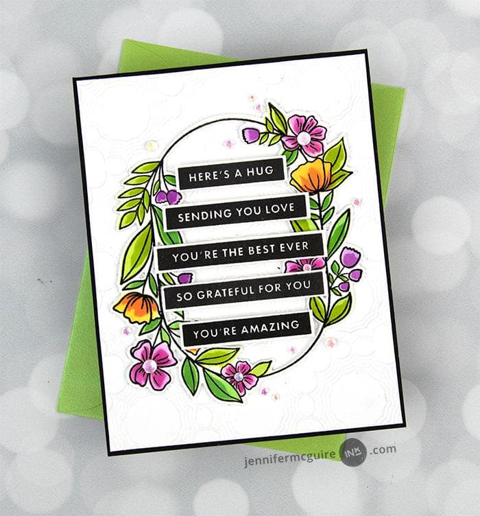 Altenew Stamp & Die & Stencil Bundle Sentimental Florals Stamp & Die & Stencil Bundle