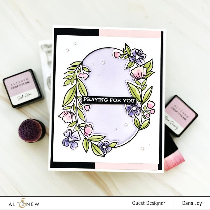 Altenew Stamp & Die & Stencil Bundle Sentimental Florals Stamp & Die & Stencil Bundle