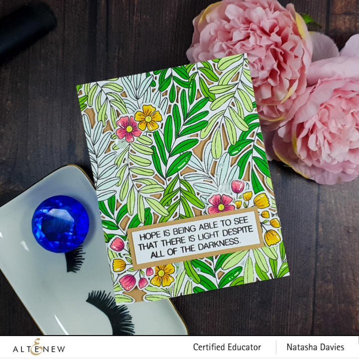 Altenew Stamp & Die & Stencil Bundle Sentimental Florals Stamp & Die & Stencil Bundle