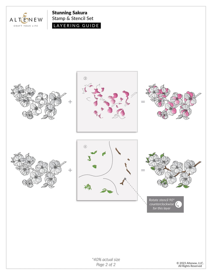 Altenew Partner Team Stamp & Die Bundle Stunning Sakura