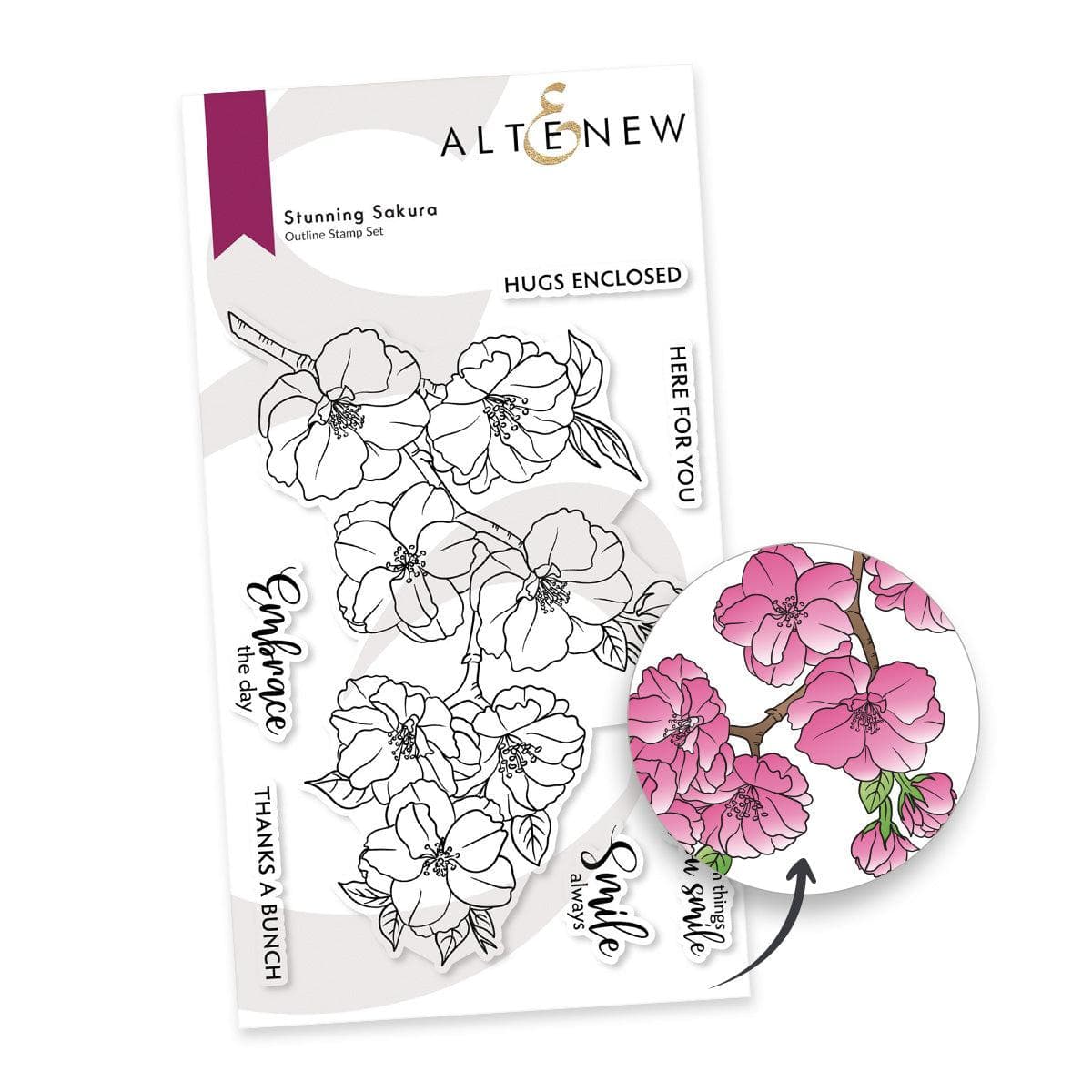 Altenew Partner Team Stamp & Die Bundle Stunning Sakura