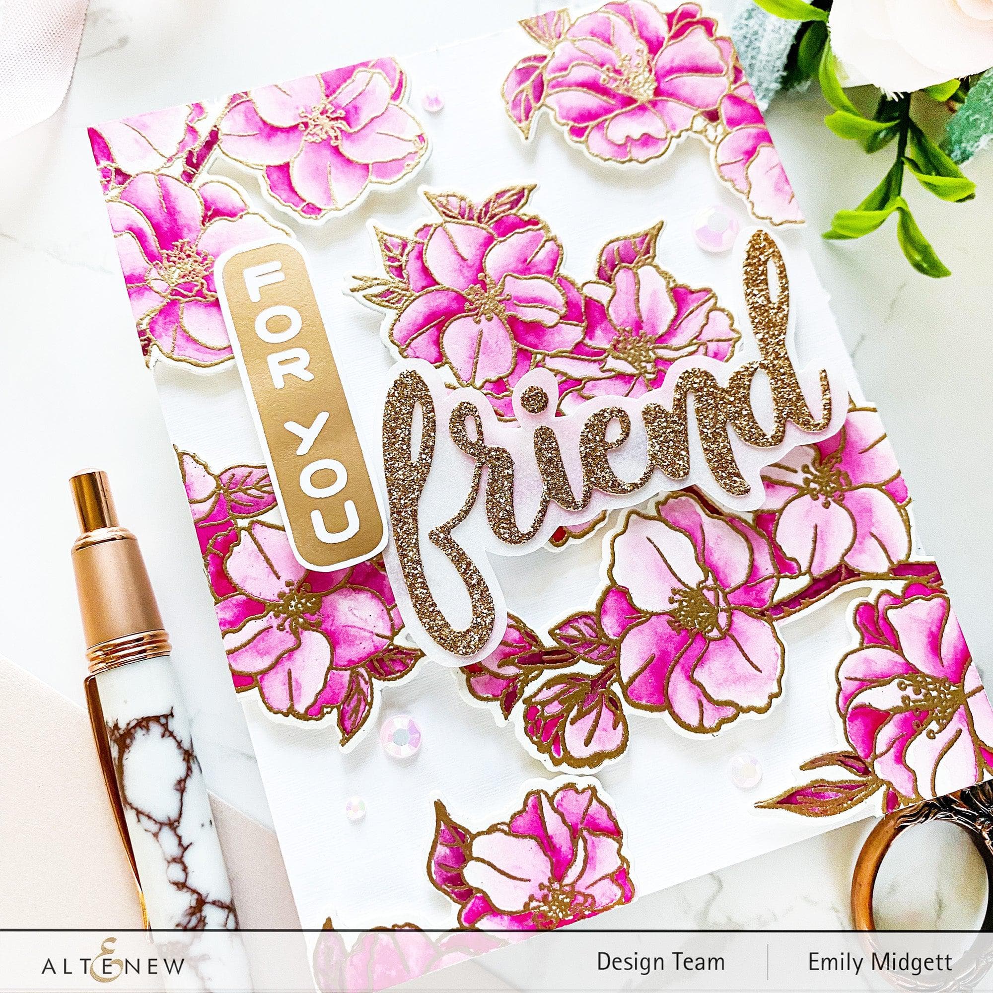 Stunning Sakura Stamp & Die & Stencil Bundle | Altenew