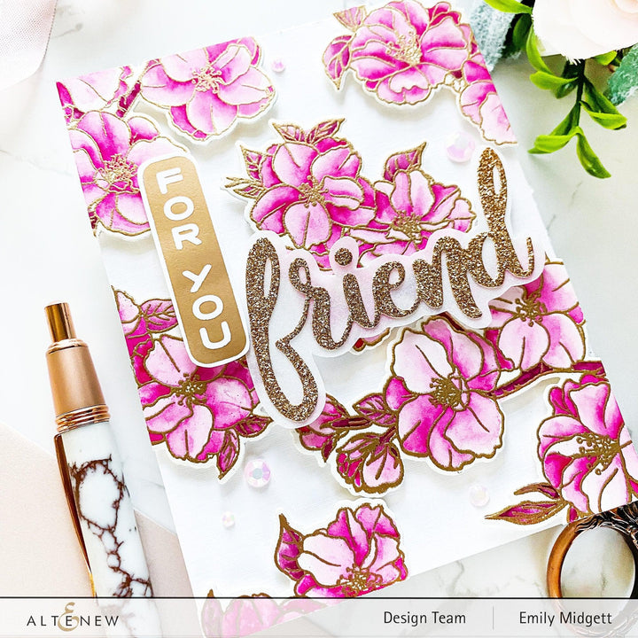 Altenew Stamp & Die Bundle Stunning Sakura