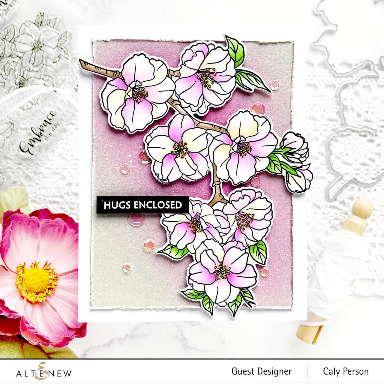 Altenew Stamp & Die Bundle Stunning Sakura
