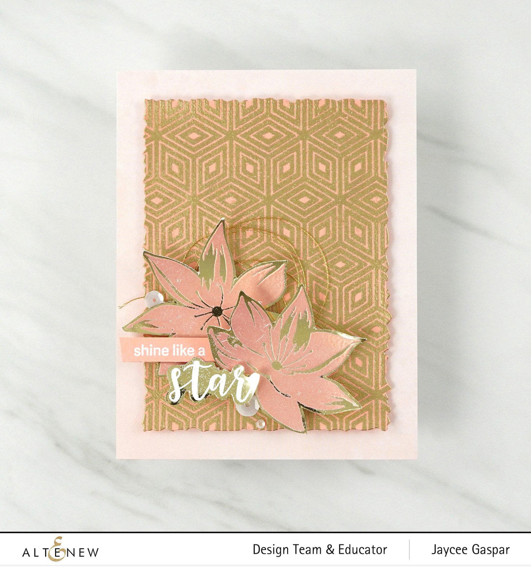 Altenew Stamp & Die & Stencil Bundle Stunning Starflowers Stamp & Die & Mask Stencil Bundle