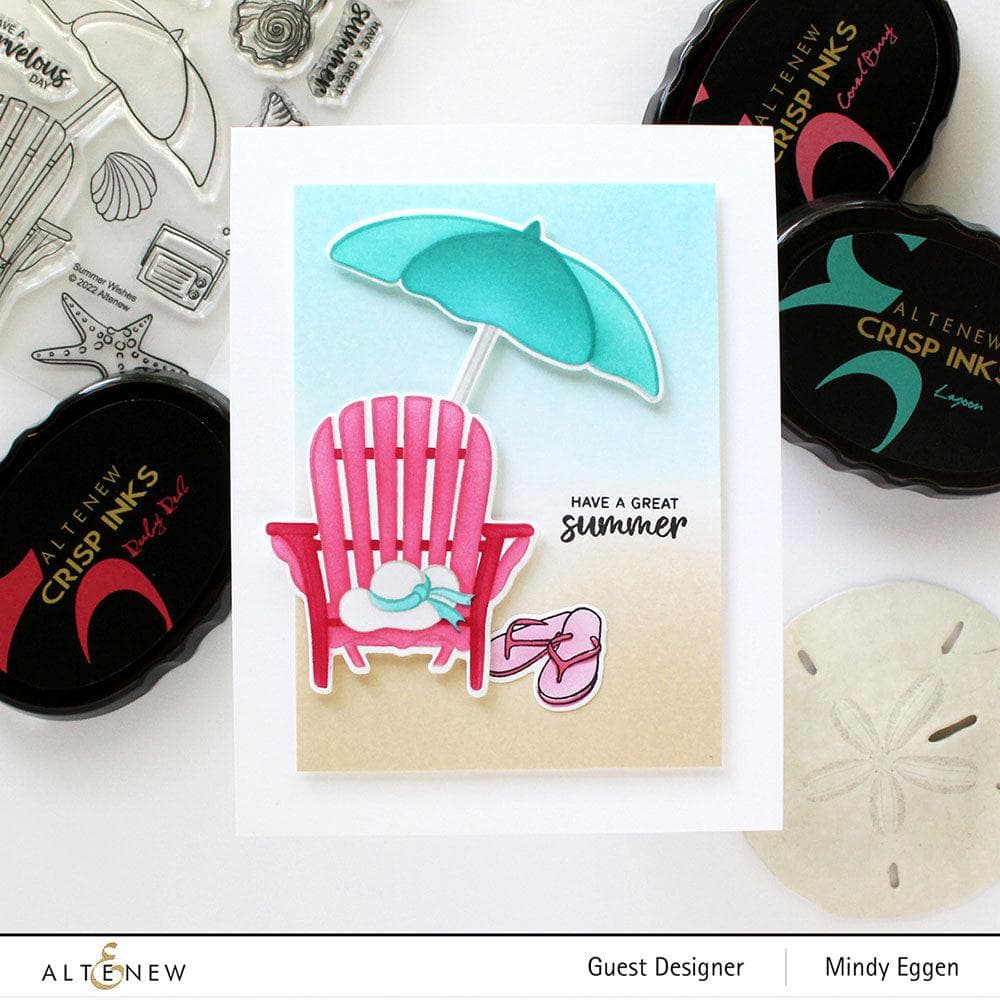 Altenew Stamp & Die & Stencil Bundle Summer Wishes Stamp & Die & Stencil Bundle