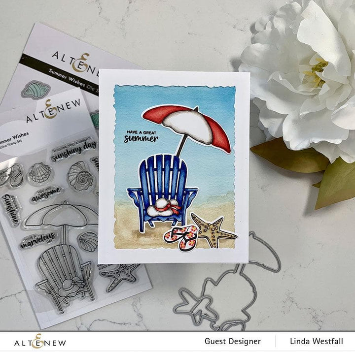 Altenew Stamp & Die & Stencil Bundle Summer Wishes Stamp & Die & Stencil Bundle