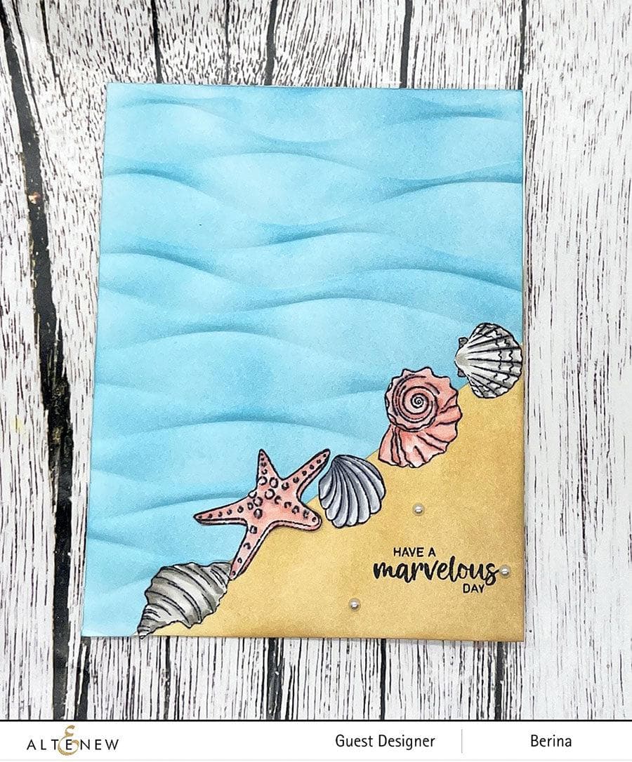 Altenew Stamp & Die & Stencil Bundle Summer Wishes Stamp & Die & Stencil Bundle