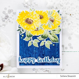 Altenew Stamp & Die & Stencil Bundle Sunflower Daisy Stamp & Die & Mask Stencil Bundle