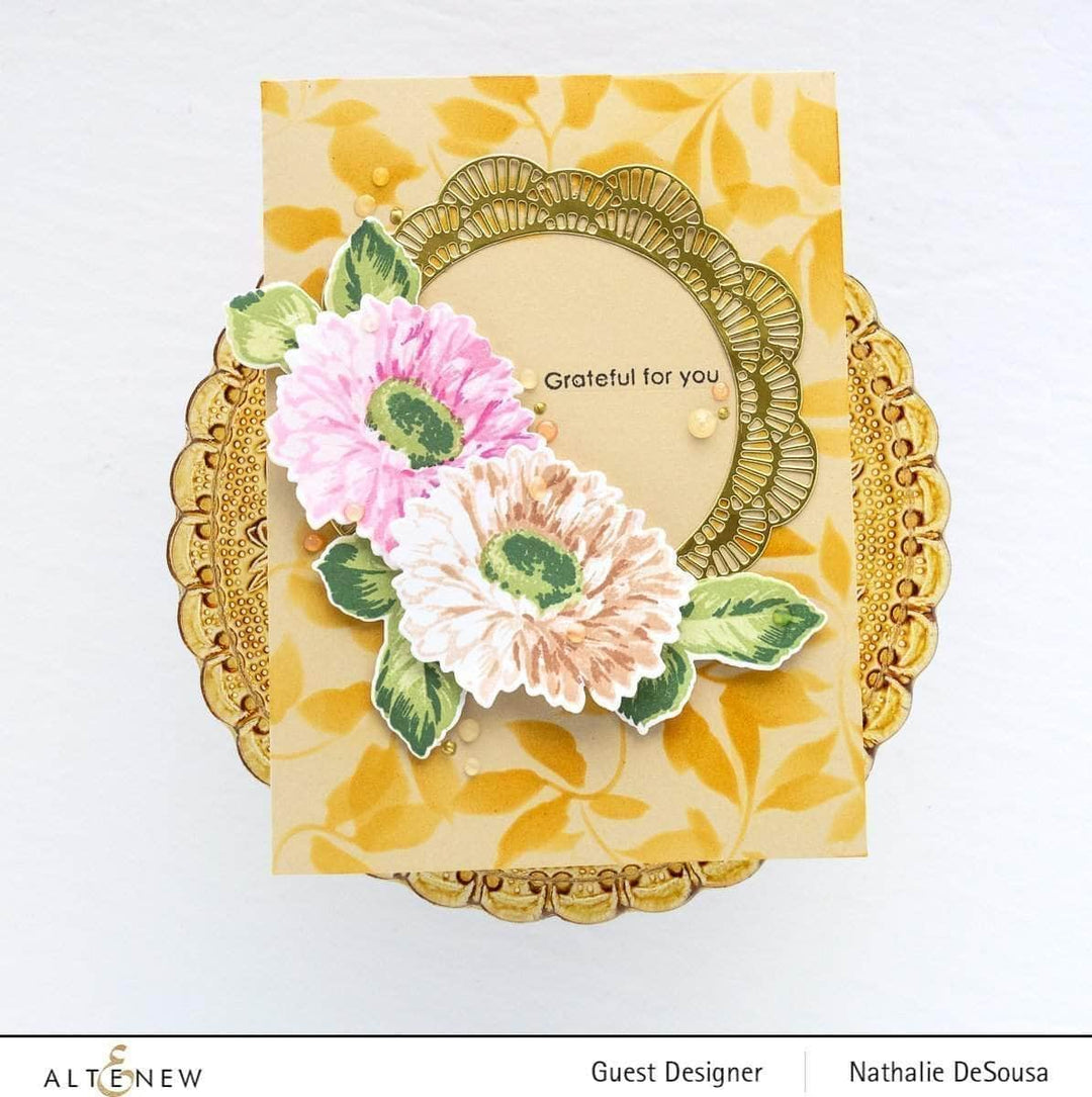 Altenew Stamp & Die & Stencil Bundle Sunflower Daisy Stamp & Die & Mask Stencil Bundle