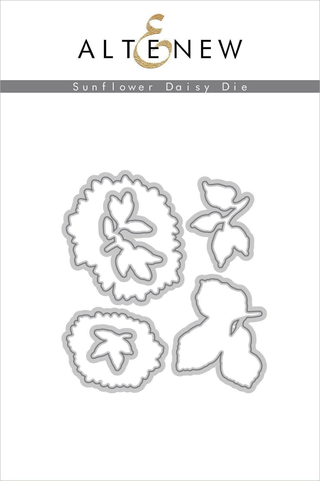 Altenew Stamp & Die & Stencil Bundle Sunflower Daisy Stamp & Die & Mask Stencil Bundle