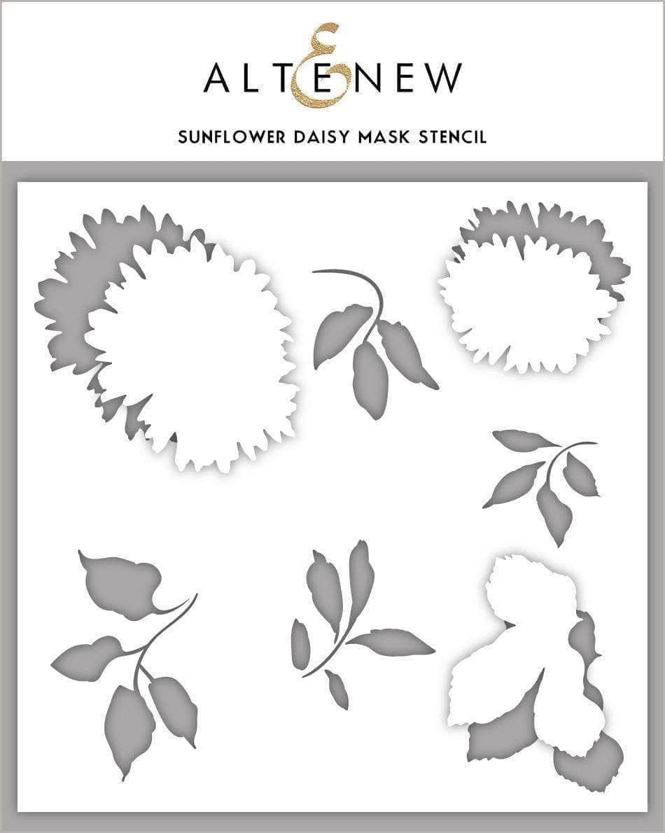 Altenew Stamp & Die & Stencil Bundle Sunflower Daisy Stamp & Die & Mask Stencil Bundle