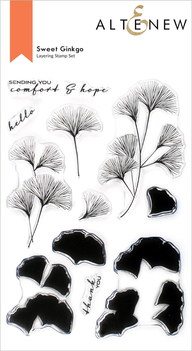 Altenew Stamp & Die & Stencil Bundle Sweet Ginkgo
