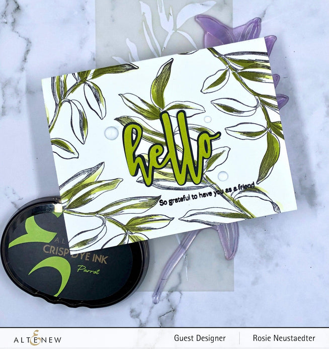 Altenew Stamp & Die & Stencil Bundle Tall Foliage