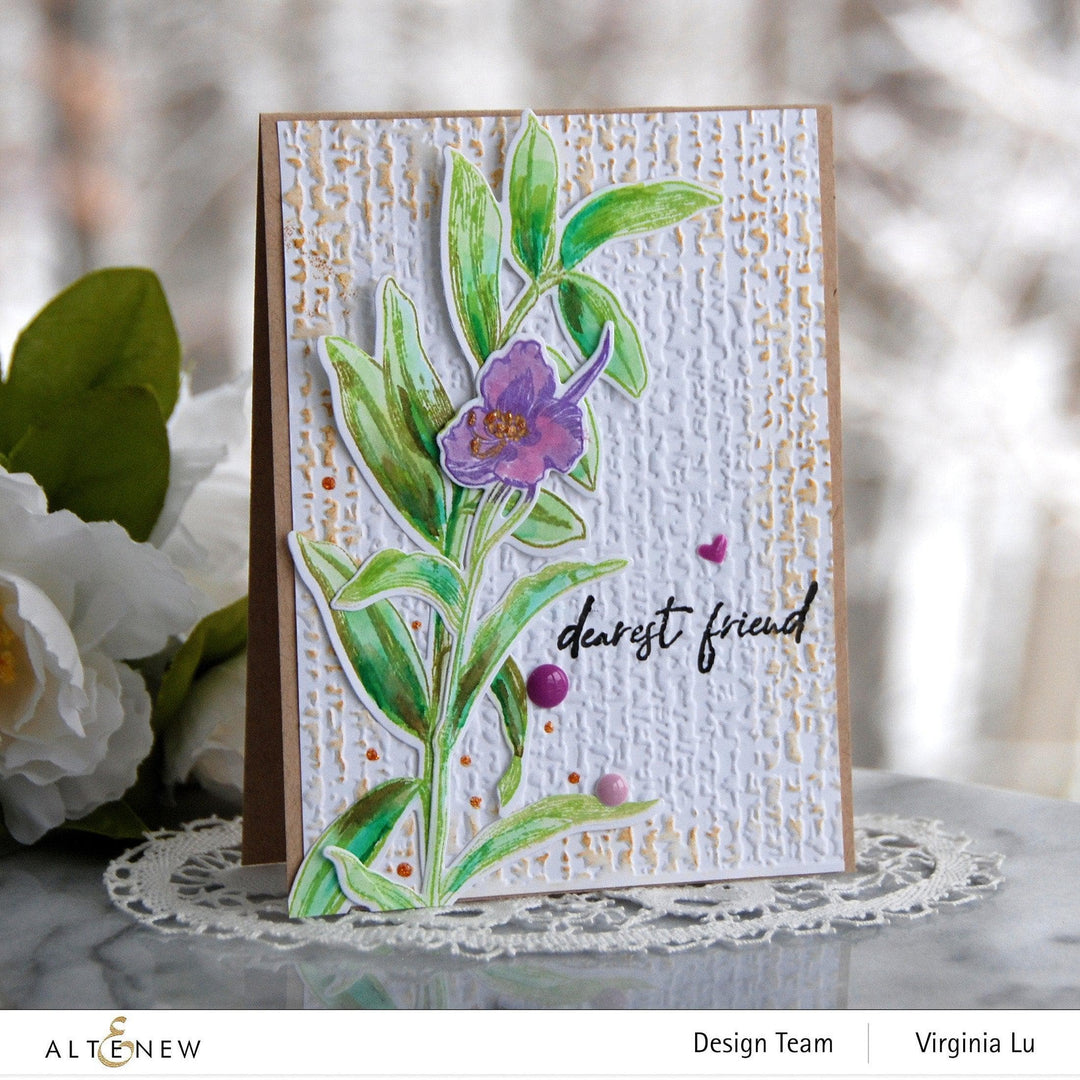 Altenew Stamp & Die & Stencil Bundle Tall Foliage