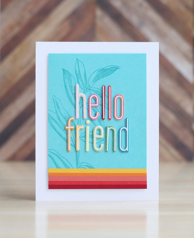 Altenew Stamp & Die & Stencil Bundle Tall Foliage
