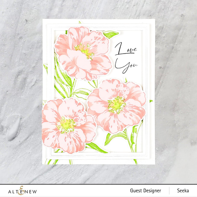 Altenew Stamp & Die & Stencil Bundle Tall Foliage
