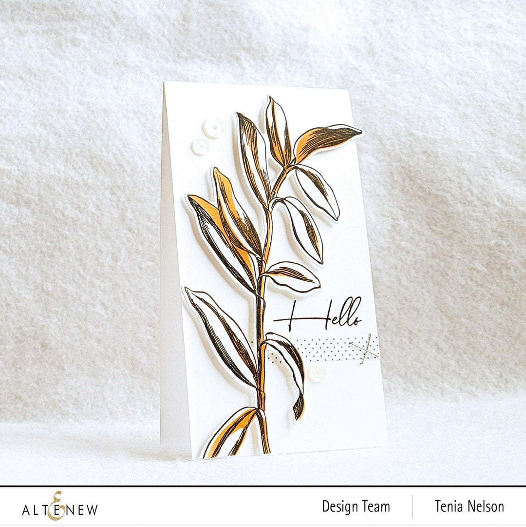 Altenew Stamp & Die & Stencil Bundle Tall Foliage