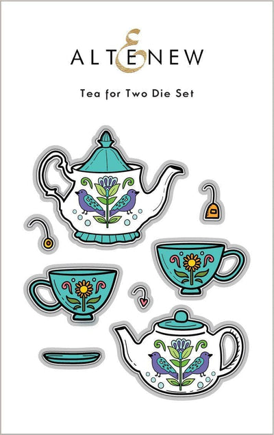 Altenew Stamp & Die & Stencil Bundle Tea for Two Stamp & Die & Stencil Bundle