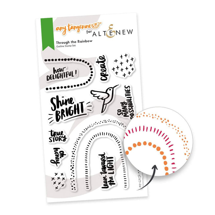 Altenew Stamp & Die Bundle Through the Rainbow