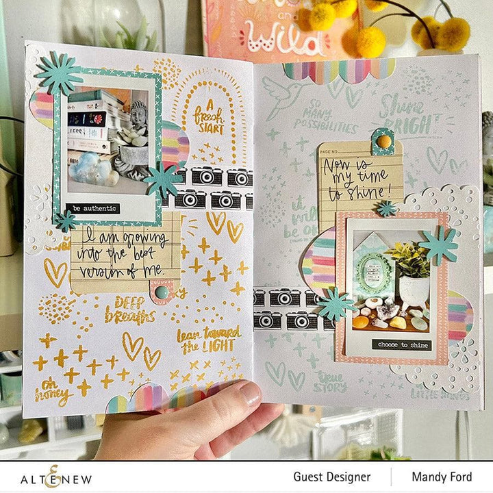 Altenew Stamp & Die Bundle Through the Rainbow