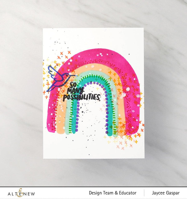 Altenew Stamp & Die Bundle Through the Rainbow
