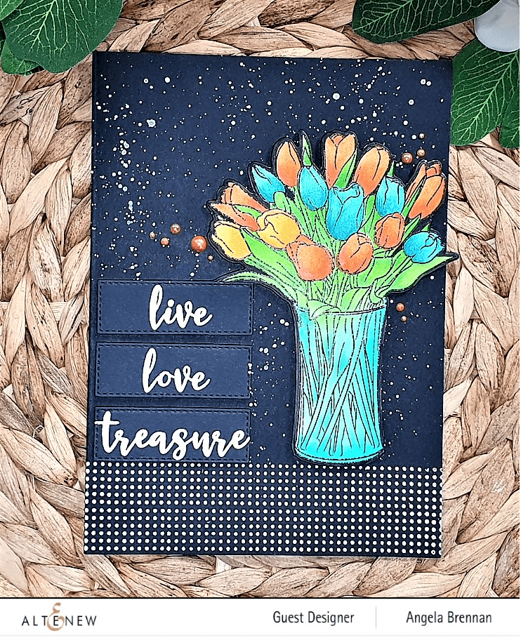 Altenew Stamp & Die & Stencil Bundle Timeless Tulips Stamp & Die & Stencil Bundle