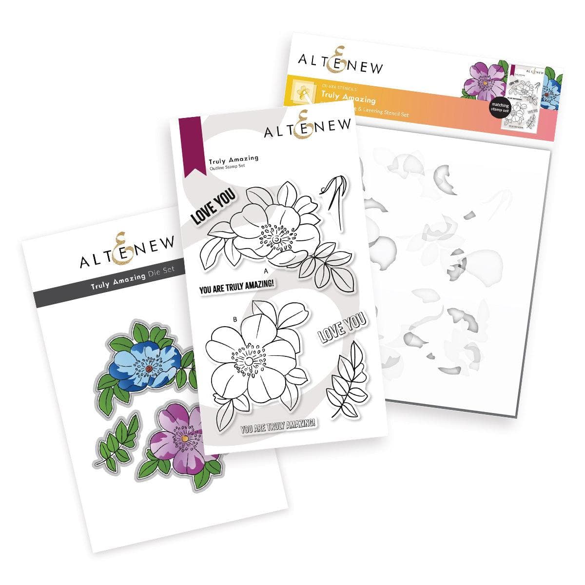 Truly Amazing Stamp & Die & Stencil Bundle | Altenew