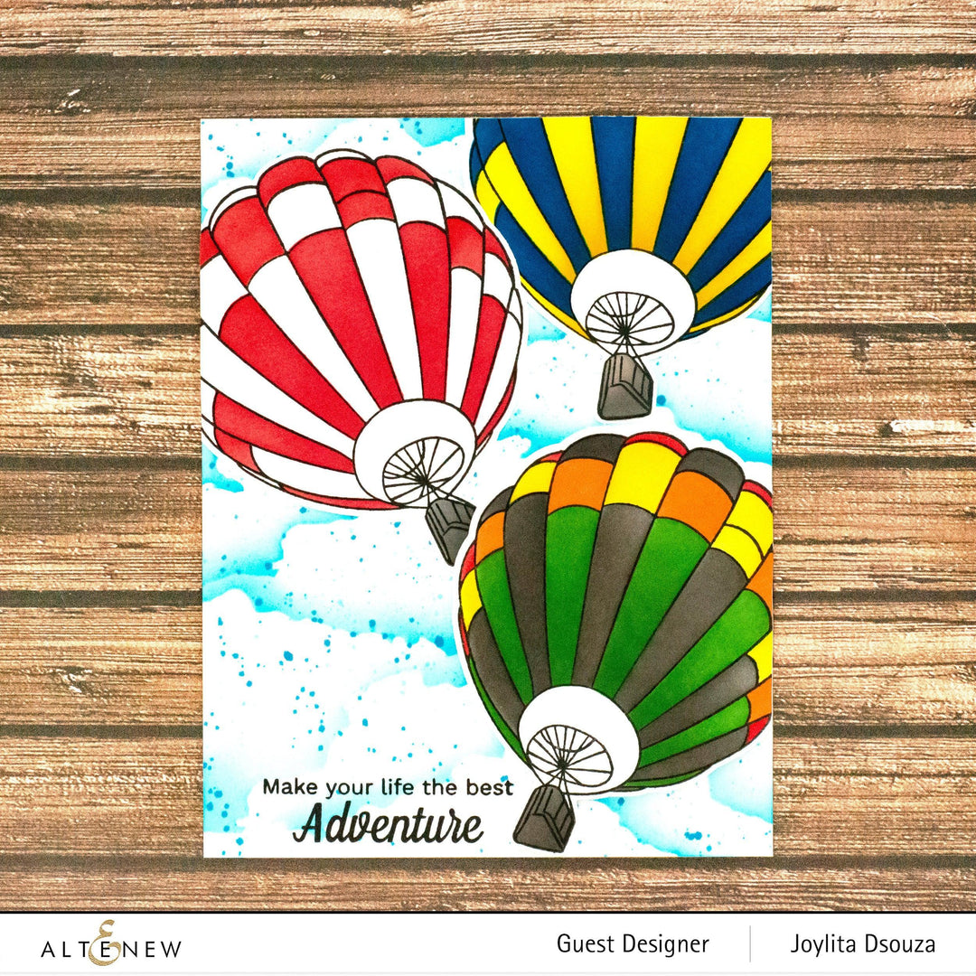 Altenew | Card Making, Scrapbooking & Paper-Crafting Supplies! Stamp & Die & Stencil Bundle Up & Away Stamp & Die & Coloring Stencil Bundle