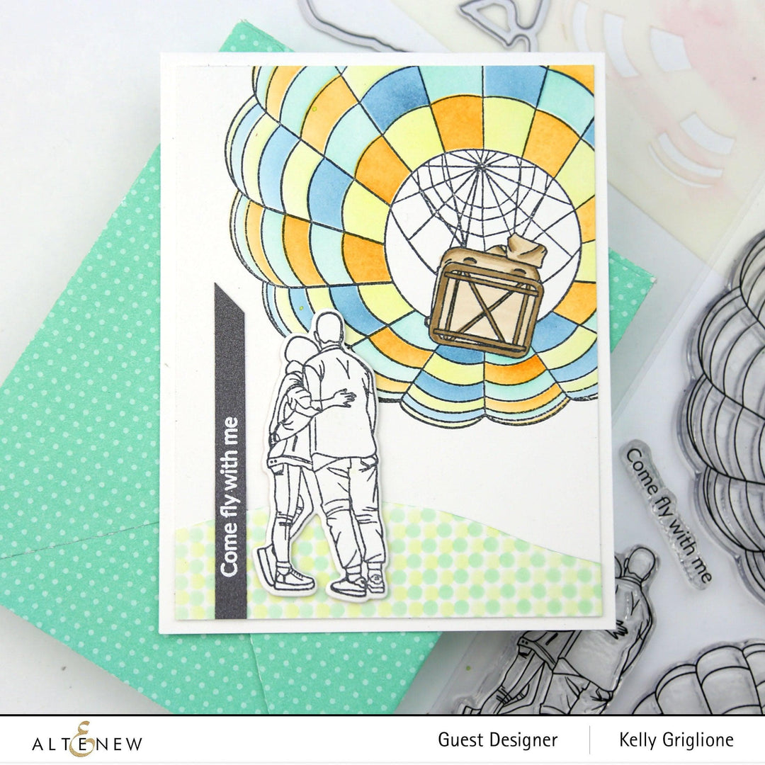Altenew | Card Making, Scrapbooking & Paper-Crafting Supplies! Stamp & Die & Stencil Bundle Up & Away Stamp & Die & Coloring Stencil Bundle