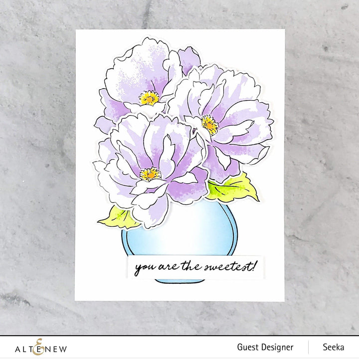 Altenew Stamp & Die & Stencil Bundle Versatile Vases 2 Stamp & Die & Mask Stencil Bundle