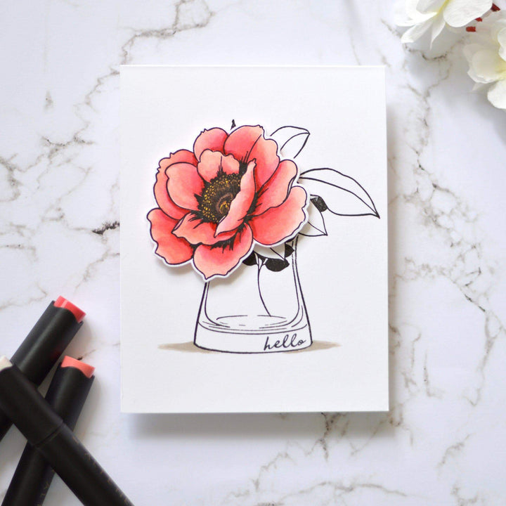 Altenew Stamp & Die & Stencil Bundle Versatile Vases Stamp & Die & Mask Stencil Bundle