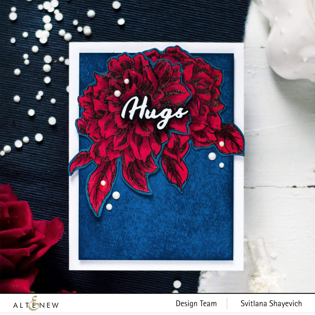 Altenew Stamp & Die & Stencil Bundle Vintage Garden Stamp & Die & Coloring Stencil Bundle