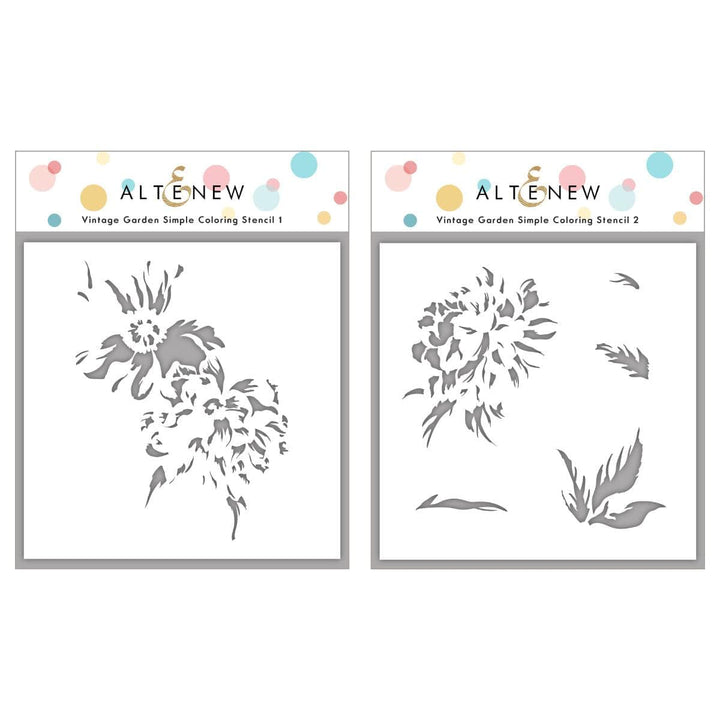 Altenew Stamp & Die & Stencil Bundle Vintage Garden