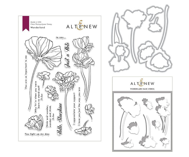Altenew Stamp & Die & Stencil Bundle Wonderland Stamp & Die & Mask Stencil Bundle
