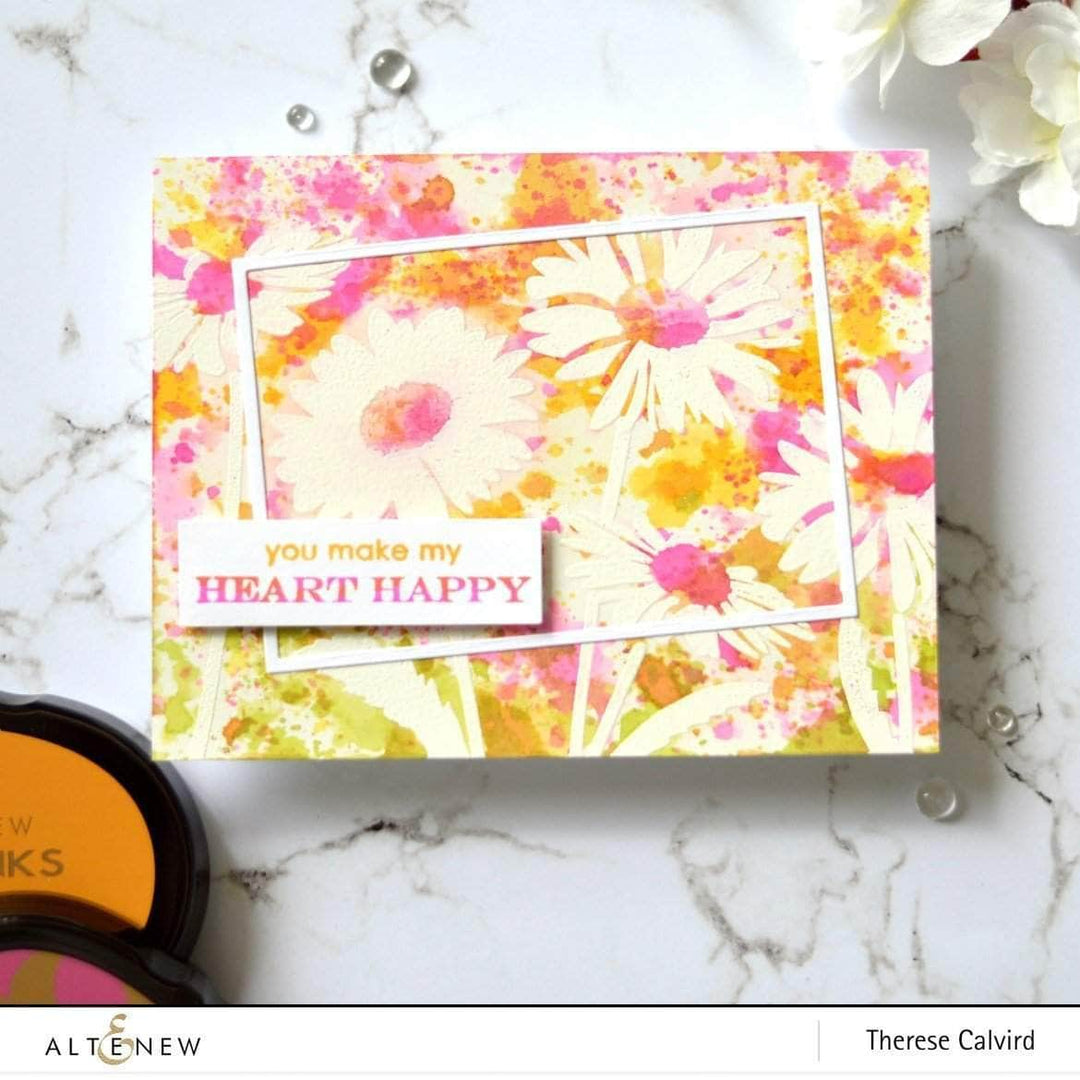 Retired - Beloved Daisy Stamp & Die & Mask Stencil Bundle - Altenew