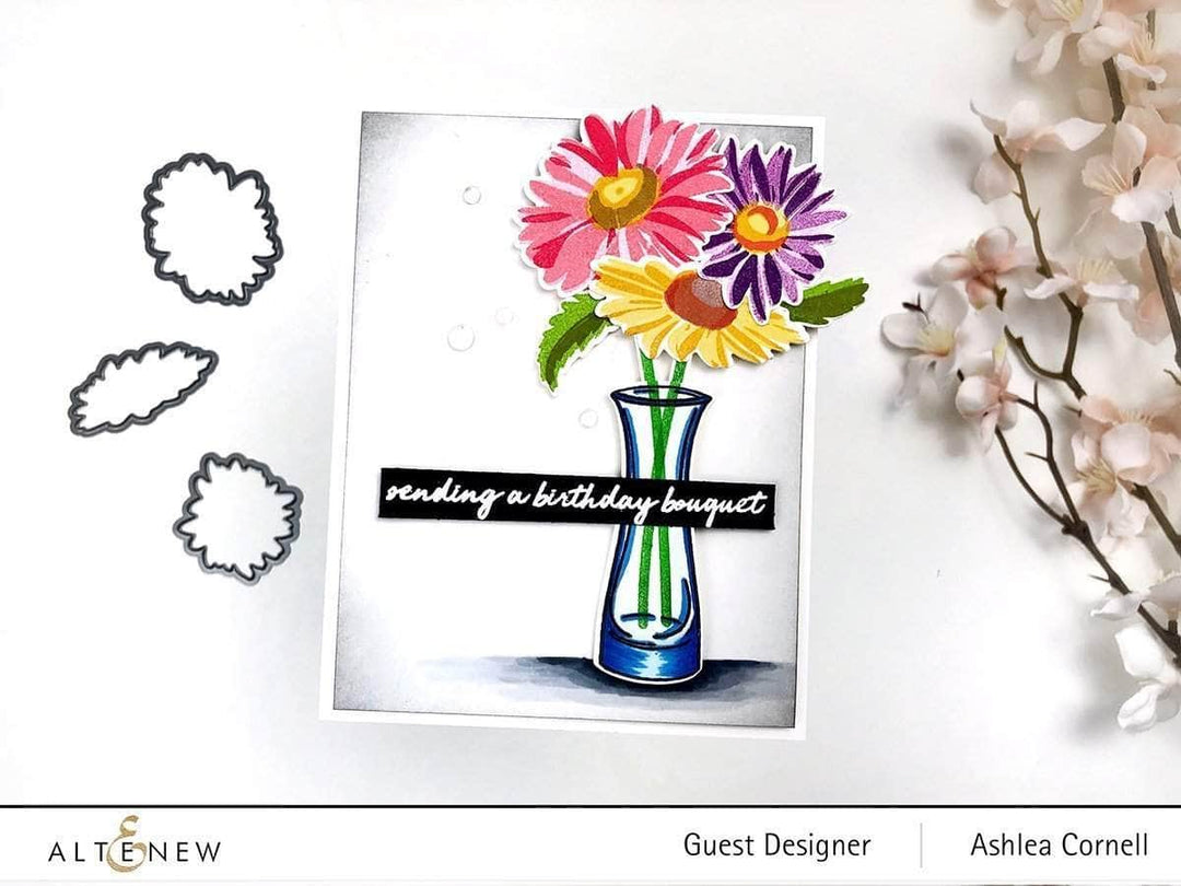 Retired - Beloved Daisy Stamp & Die & Mask Stencil Bundle - Altenew