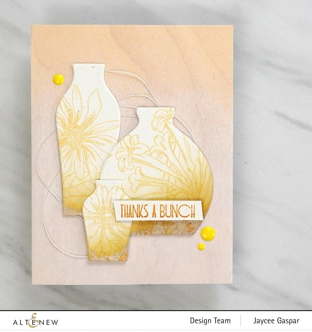 Altenew Stamp & Die & Stencil Bundle Mod Vases Stamp & Die & Mask Stencil Bundle
