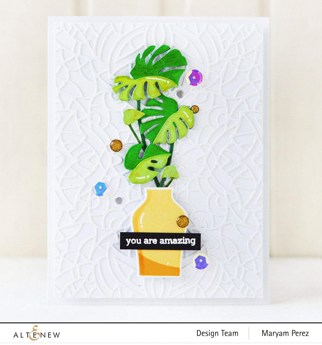 Altenew Stamp & Die & Stencil Bundle Mod Vases Stamp & Die & Mask Stencil Bundle
