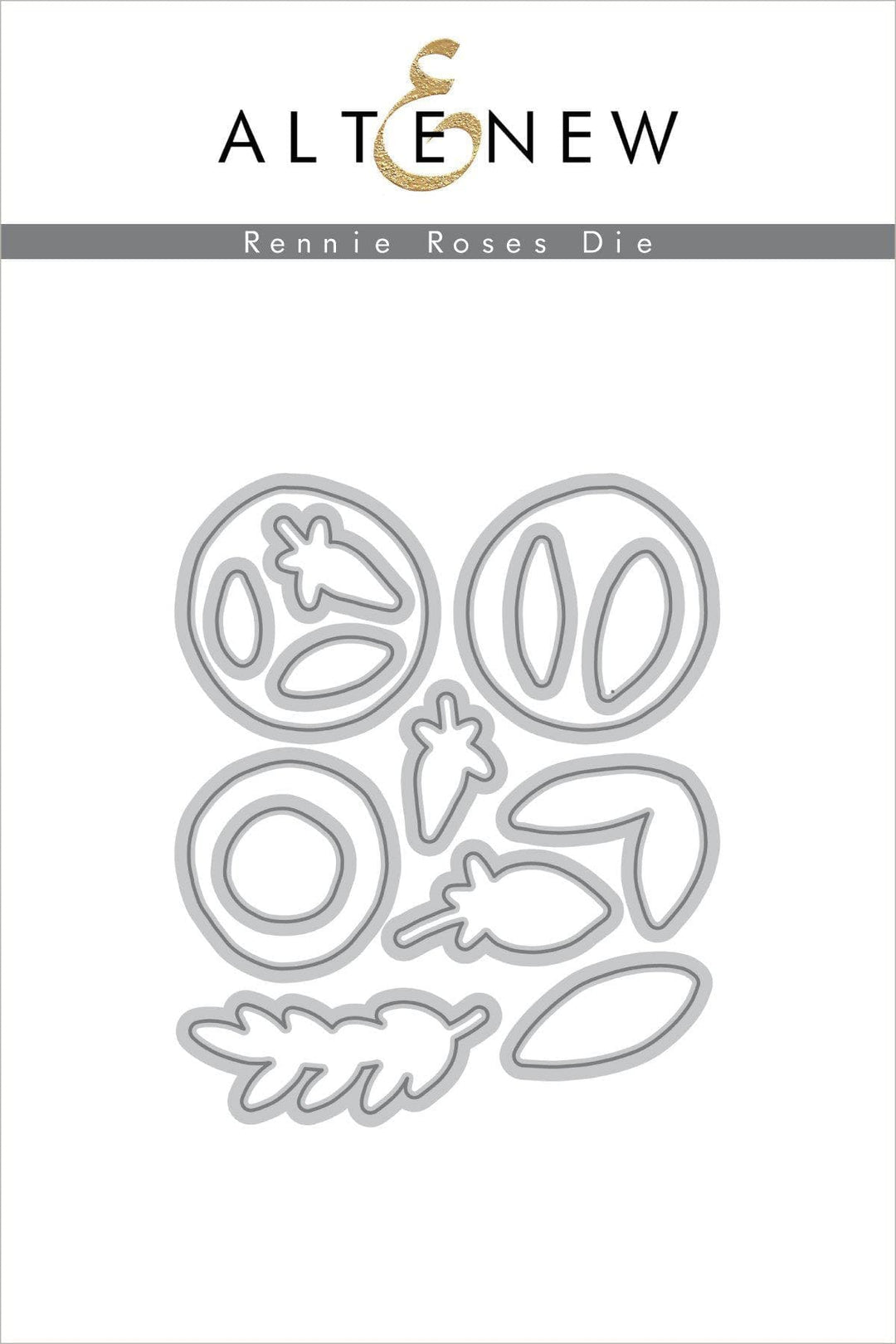 Altenew Stamp & Die & Stencil Bundle Rennie Roses Stamp & Die & Mask Stencil Bundle