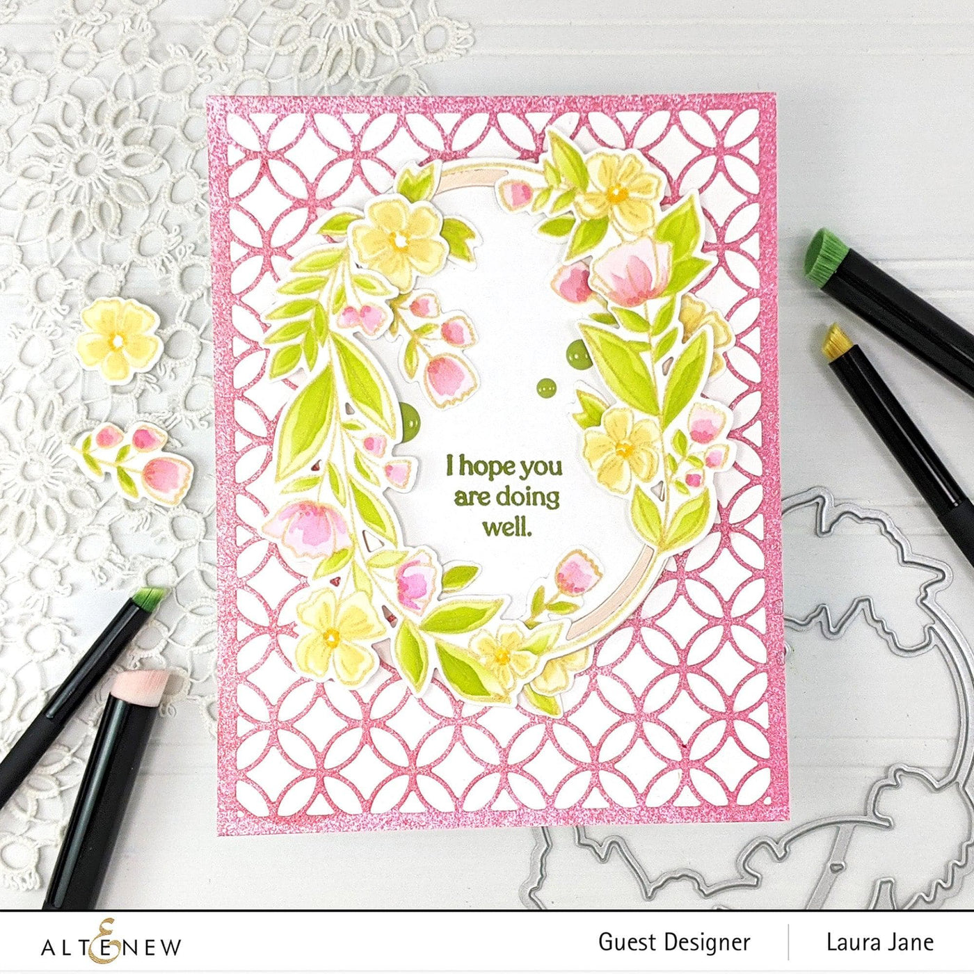 Altenew Stamp & Die & Stencil Bundle Today is the Day Coordinating Stamp & Die & Stencil Release Bundle