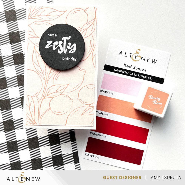 Altenew Stamp & Die & Stencil Bundle Zesty Life
