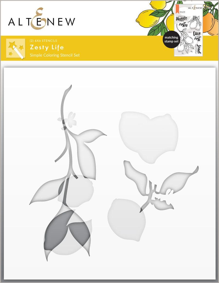 Altenew Stamp & Die & Stencil Bundle Zesty Life