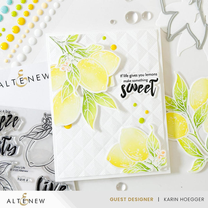 Altenew Stamp & Die & Stencil Bundle Zesty Life